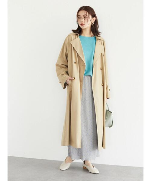 美品  pour la frime スカート ドットツイード  グリーン  M 美品 pour la frime スカート ドットツイード グリーン M