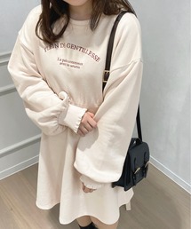 ロゴ刺繍スウェットワンピース【ZOZOTOWN限定アイテム】