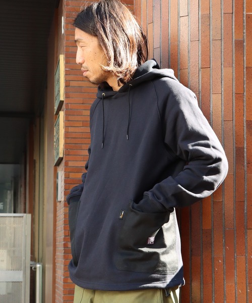 GUNG HO（ガンホー）の「GUNG HO/ガンホー RAGLAN PULL-HOODIE プルオーバー パーカー（パーカー・メンズ・ブラック/ベージュ/ヘザーグレー・L/S/M）」の13枚目の写真