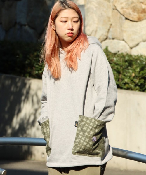 GUNG HO（ガンホー）の「GUNG HO/ガンホー RAGLAN PULL-HOODIE プルオーバー パーカー（パーカー・メンズ・ブラック/ベージュ/ヘザーグレー・L/S/M）」の5枚目の写真