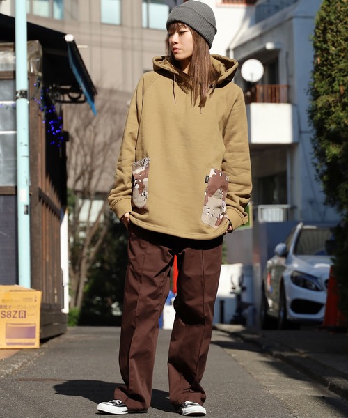 GUNG HO（ガンホー）の「GUNG HO/ガンホー RAGLAN PULL-HOODIE プルオーバー パーカー（パーカー・メンズ・ブラック/ベージュ/ヘザーグレー・L/S/M）」の22枚目の写真