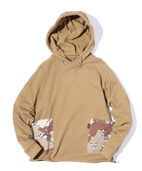 GUNG HO（ガンホー）の「GUNG HO/ガンホー RAGLAN PULL-HOODIE プルオーバー パーカー（パーカー・メンズ・ブラック/ベージュ/ヘザーグレー・L/S/M）」の7枚目の写真