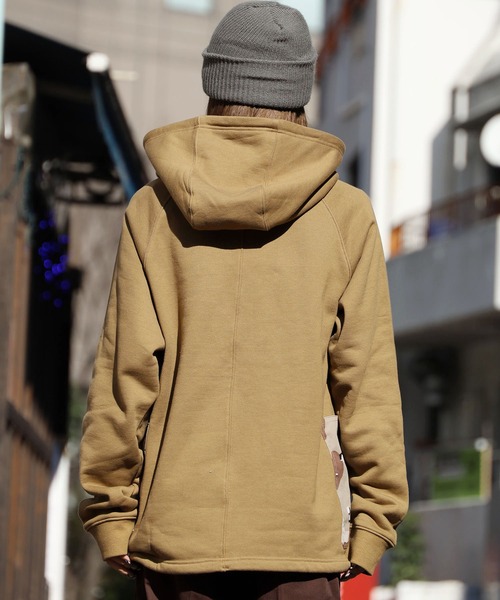 GUNG HO（ガンホー）の「GUNG HO/ガンホー RAGLAN PULL-HOODIE プルオーバー パーカー（パーカー・メンズ・ブラック/ベージュ/ヘザーグレー・L/S/M）」の16枚目の写真