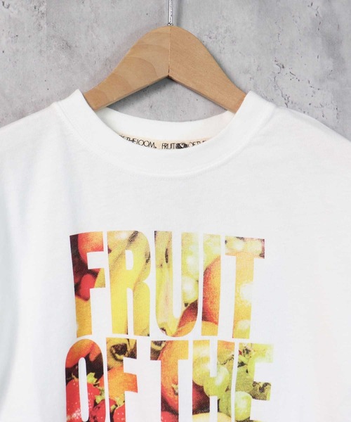 FRUIT OF THE LOOM（フルーツオブザルーム）の「FRUIT OF THE LOOM/フルーツオブザルーム　フォトプリント半袖クルーネックTシャツ　キッズ（Tシャツ/カットソー・キッズ・ミント/ホワイト/ベージュ・M/L/S）」の4枚目の写真