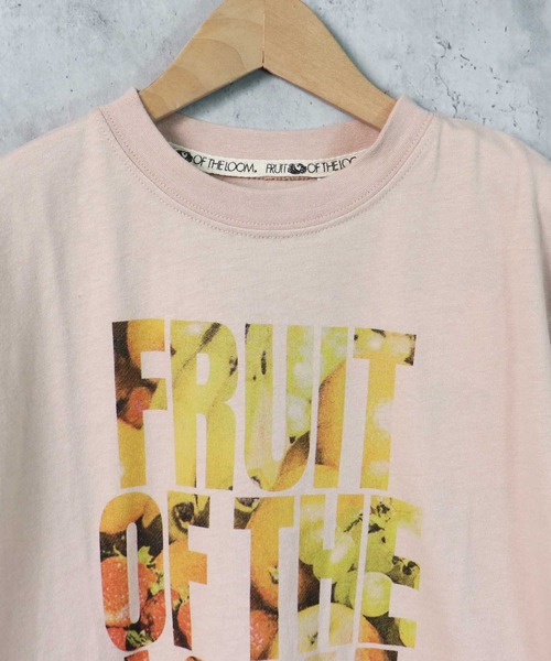 FRUIT OF THE LOOM（フルーツオブザルーム）の「FRUIT OF THE LOOM/フルーツオブザルーム　フォトプリント半袖クルーネックTシャツ　キッズ（Tシャツ/カットソー・キッズ・ミント/ホワイト/ベージュ・M/L/S）」の5枚目の写真