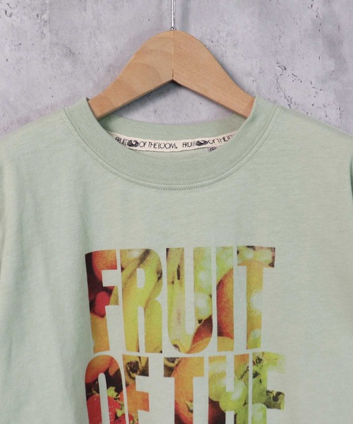 FRUIT OF THE LOOM（フルーツオブザルーム）の「FRUIT OF THE LOOM/フルーツオブザルーム　フォトプリント半袖クルーネックTシャツ　キッズ（Tシャツ/カットソー・キッズ・ミント/ホワイト/ベージュ・M/L/S）」の6枚目の写真