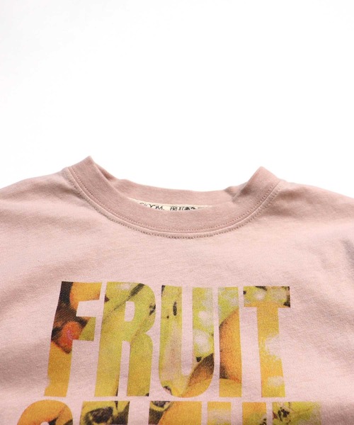 FRUIT OF THE LOOM（フルーツオブザルーム）の「FRUIT OF THE LOOM/フルーツオブザルーム　フォトプリント半袖クルーネックTシャツ　キッズ（Tシャツ/カットソー・キッズ・ミント/ホワイト/ベージュ・M/L/S）」の7枚目の写真