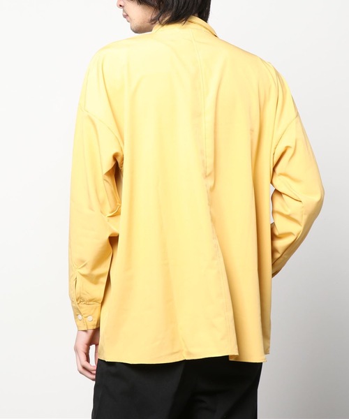 THE TWENTYSEVEN(ザ トゥエンティーセブン)の「The TWENTYSEVEN:PE STRETCH DROP SHOULDER SHIRTS L/S ポリストレッチドロップショルダーシャツロングスリーブ(シャツ/ブラウス・メンズ・ホワイト/チャコールグレー/イエロー/グリーン・M/L/XL)」の6枚目の写真