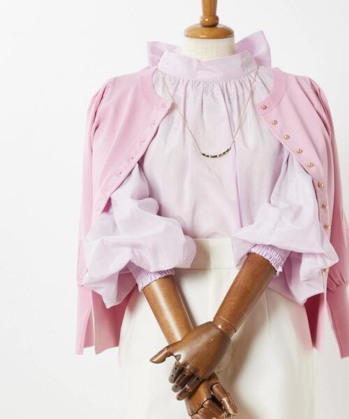 Tiara（ティアラ）の「2wayリボンブラウス（シャツ/ブラウス・レディース・サックスブルー/アイボリー/ピンク・FREE）」の6枚目の写真