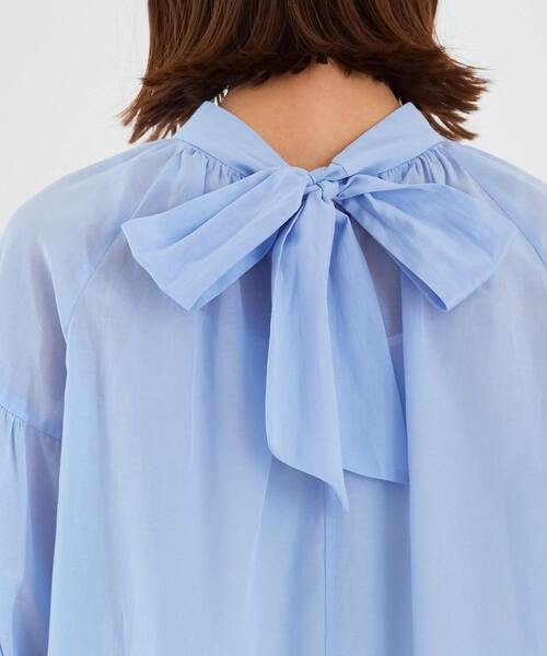 Tiara（ティアラ）の「2wayリボンブラウス（シャツ/ブラウス・レディース・サックスブルー/アイボリー/ピンク・FREE）」の12枚目の写真