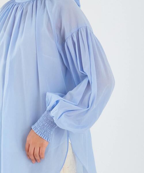 Tiara（ティアラ）の「2wayリボンブラウス（シャツ/ブラウス・レディース・サックスブルー/アイボリー/ピンク・FREE）」の13枚目の写真