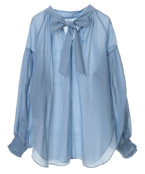 Tiara（ティアラ）の「2wayリボンブラウス（シャツ/ブラウス・レディース・サックスブルー/アイボリー/ピンク・FREE）」の19枚目の写真