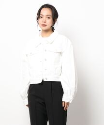 カツラギデニムショートジャケット