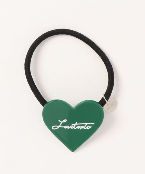 LOVETOXIC(ラブトキシック)の「ハートヘアポニー(その他ヘアアクセサリー・キッズ・ラベンダー/ブラック/シルバー/グリーン/チャコール・FREE)」の3枚目の写真