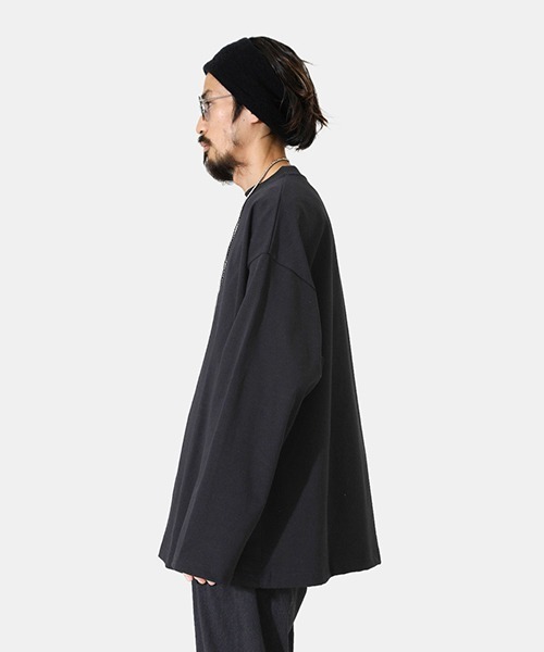 PORT BY ARK（ポートバイアーク）の「PORT BY ARK / ポートバイアーク：Long Sleeves：PO11-T002[COR]（Tシャツ/カットソー・メンズ・ブラック/ブルー/ミント・2/1）」の10枚目の写真