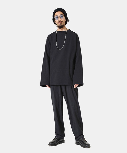 PORT BY ARK（ポートバイアーク）の「PORT BY ARK / ポートバイアーク：Long Sleeves：PO11-T002[COR]（Tシャツ/カットソー・メンズ・ブラック/ブルー/ミント・2/1）」の7枚目の写真