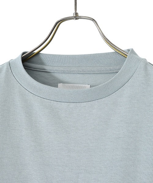 PORT BY ARK（ポートバイアーク）の「PORT BY ARK / ポートバイアーク：Long Sleeves：PO11-T002[COR]（Tシャツ/カットソー・メンズ・ブラック/ブルー/ミント・2/1）」の19枚目の写真