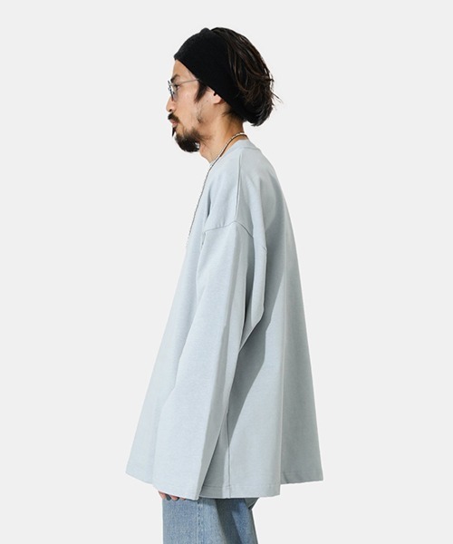 PORT BY ARK（ポートバイアーク）の「PORT BY ARK / ポートバイアーク：Long Sleeves：PO11-T002[COR]（Tシャツ/カットソー・メンズ・ブラック/ブルー/ミント・2/1）」の16枚目の写真