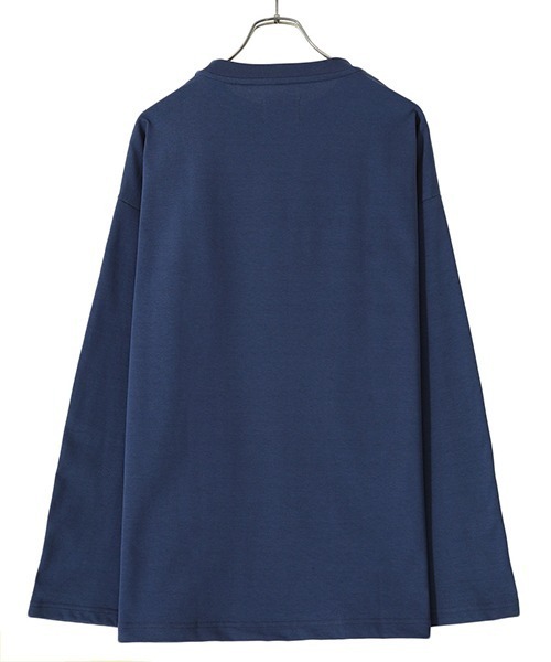 PORT BY ARK（ポートバイアーク）の「PORT BY ARK / ポートバイアーク：Long Sleeves：PO11-T002[COR]（Tシャツ/カットソー・メンズ・ブラック/ブルー/ミント・2/1）」の14枚目の写真