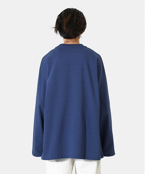 PORT BY ARK（ポートバイアーク）の「PORT BY ARK / ポートバイアーク：Long Sleeves：PO11-T002[COR]（Tシャツ/カットソー・メンズ・ブラック/ブルー/ミント・2/1）」の17枚目の写真