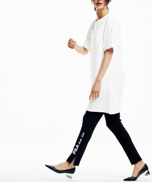 FILA(フィラ)の「<FILA/フィラ>サイドロゴスリットパンツ(その他パンツ・レディース・モカ/杢グレー/ブラック・LL/L/M)」の5枚目の写真