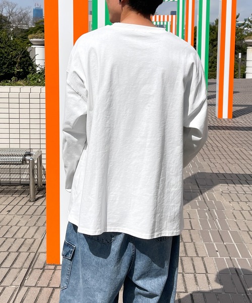PairPair(ペアペア)の「顔のプリントロンT(ユニセックス)(Tシャツ/カットソー・レディース・ホワイト/ブラック系その他/スミクロ/ホワイト系その他・フリー)」の13枚目の写真