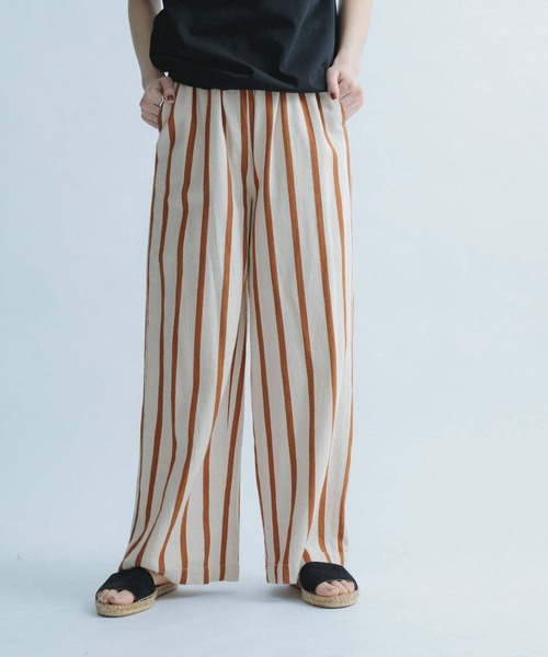 FORK&SPOON（フォークアンドスプーン）の「FORK&SPOON　サテンストライプパンツ（その他パンツ・レディース・ホワイト系その他/ブルー系その他・ONE）」の13枚目の写真