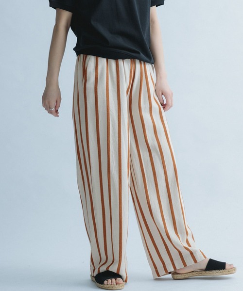 FORK&SPOON（フォークアンドスプーン）の「FORK&SPOON　サテンストライプパンツ（その他パンツ・レディース・ホワイト系その他/ブルー系その他・ONE）」の14枚目の写真