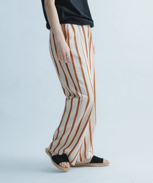 FORK&SPOON（フォークアンドスプーン）の「FORK&SPOON　サテンストライプパンツ（その他パンツ・レディース・ホワイト系その他/ブルー系その他・ONE）」の15枚目の写真