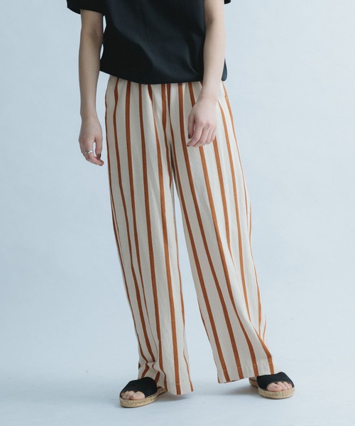 FORK&SPOON（フォークアンドスプーン）の「FORK&SPOON　サテンストライプパンツ（その他パンツ・レディース・ホワイト系その他/ブルー系その他・ONE）」の18枚目の写真