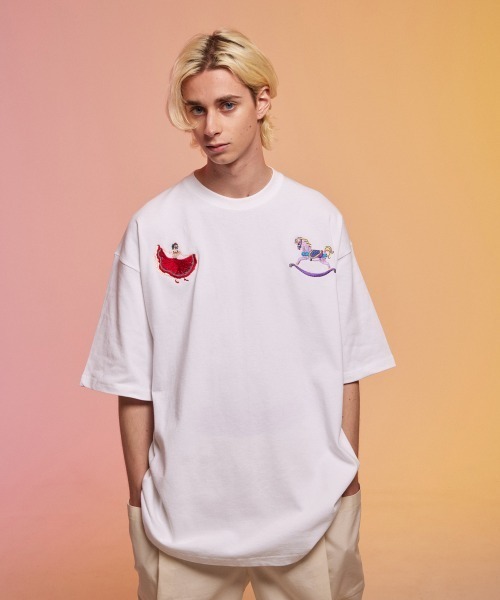 rehacer(レアセル)の「rehacer : Wander Wonder HW Wide T / ワンダーワンダー ヘビーウェイト ワイド Tシャツ(Tシャツ/カットソー・メンズ・ホワイト/ブラック/ベージュ・X-LARGE/LARGE/MEDIUM)」の12枚目の写真