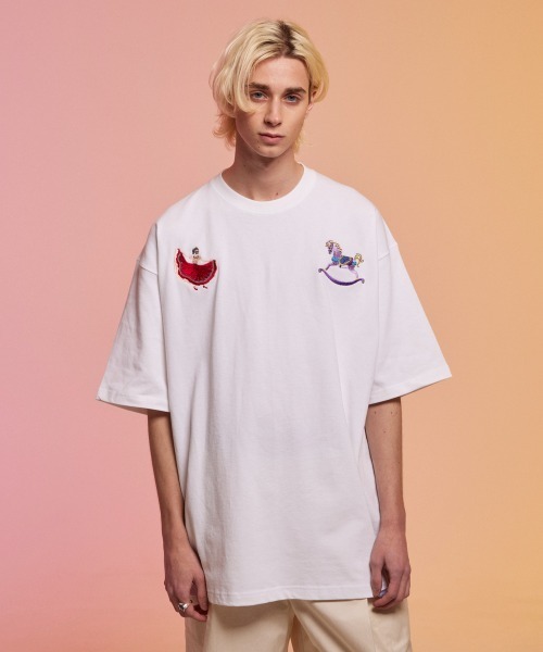 rehacer(レアセル)の「rehacer : Wander Wonder HW Wide T / ワンダーワンダー ヘビーウェイト ワイド Tシャツ(Tシャツ/カットソー・メンズ・ホワイト/ブラック/ベージュ・X-LARGE/LARGE/MEDIUM)」の14枚目の写真