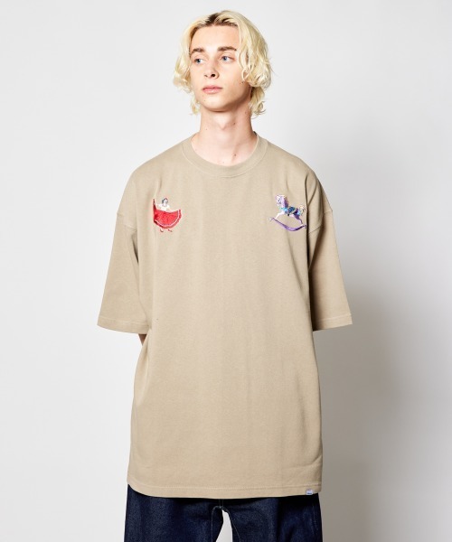 rehacer(レアセル)の「rehacer : Wander Wonder HW Wide T / ワンダーワンダー ヘビーウェイト ワイド Tシャツ(Tシャツ/カットソー・メンズ・ホワイト/ブラック/ベージュ・X-LARGE/LARGE/MEDIUM)」の21枚目の写真