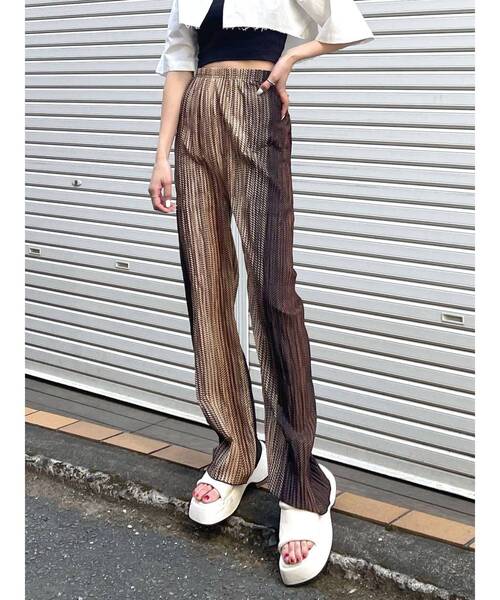 EMODA（エモダ）の「シャーリングラフパンツ（その他パンツ・レディース・その他/ブルー/イエロー/その他1/ブラック・FREE）」の5枚目の写真