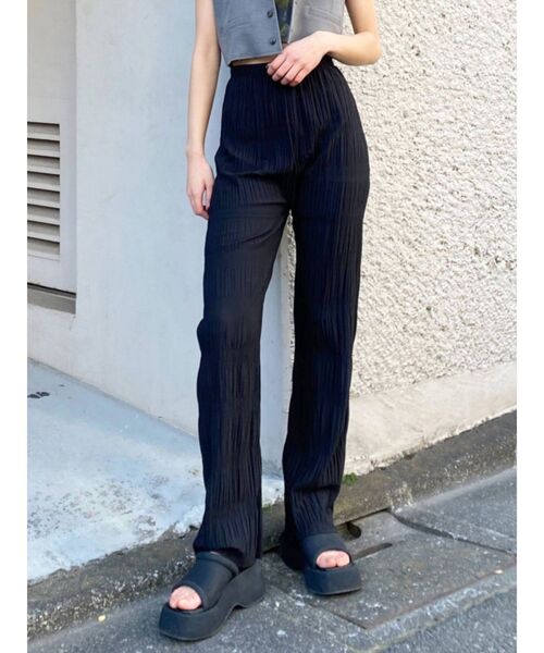 EMODA（エモダ）の「シャーリングラフパンツ（その他パンツ・レディース・その他/ブルー/イエロー/その他1/ブラック・FREE）」の2枚目の写真