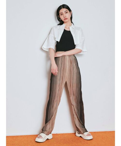 EMODA（エモダ）の「シャーリングラフパンツ（その他パンツ・レディース・その他/ブルー/イエロー/その他1/ブラック・FREE）」の10枚目の写真