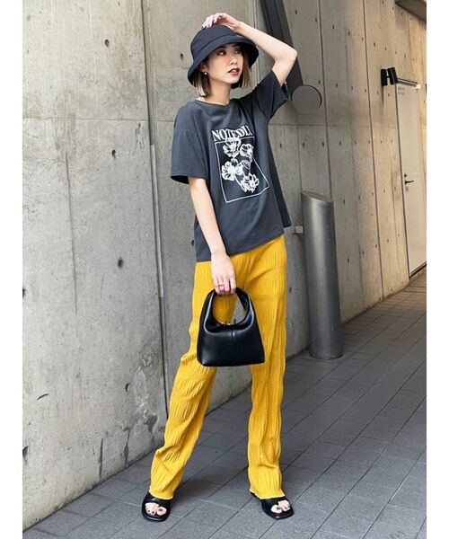 EMODA（エモダ）の「シャーリングラフパンツ（その他パンツ・レディース・その他/ブルー/イエロー/その他1/ブラック・FREE）」の13枚目の写真