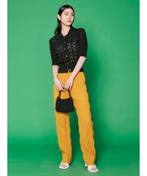 EMODA（エモダ）の「シャーリングラフパンツ（その他パンツ・レディース・その他/ブルー/イエロー/その他1/ブラック・FREE）」の15枚目の写真