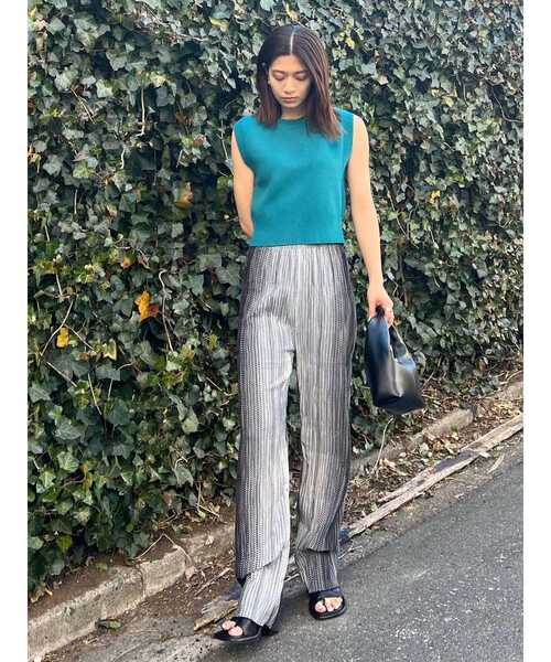 EMODA（エモダ）の「シャーリングラフパンツ（その他パンツ・レディース・その他/ブルー/イエロー/その他1/ブラック・FREE）」の17枚目の写真