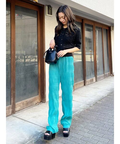 EMODA（エモダ）の「シャーリングラフパンツ（その他パンツ・レディース・その他/ブルー/イエロー/その他1/ブラック・FREE）」の18枚目の写真