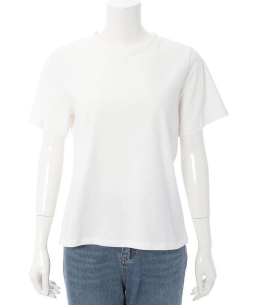 Edit Sheen（エディットシーン）の「ニュアンスカラークルーネックTシャツ（Tシャツ/カットソー・レディース・ホワイト/ベージュ/ダークグレー/グレイッシュベージュ・M）」の6枚目の写真