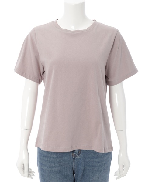 Edit Sheen（エディットシーン）の「ニュアンスカラークルーネックTシャツ（Tシャツ/カットソー・レディース・ホワイト/ベージュ/ダークグレー/グレイッシュベージュ・M）」の15枚目の写真