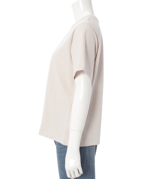 Edit Sheen（エディットシーン）の「ニュアンスカラークルーネックTシャツ（Tシャツ/カットソー・レディース・ホワイト/ベージュ/ダークグレー/グレイッシュベージュ・M）」の17枚目の写真