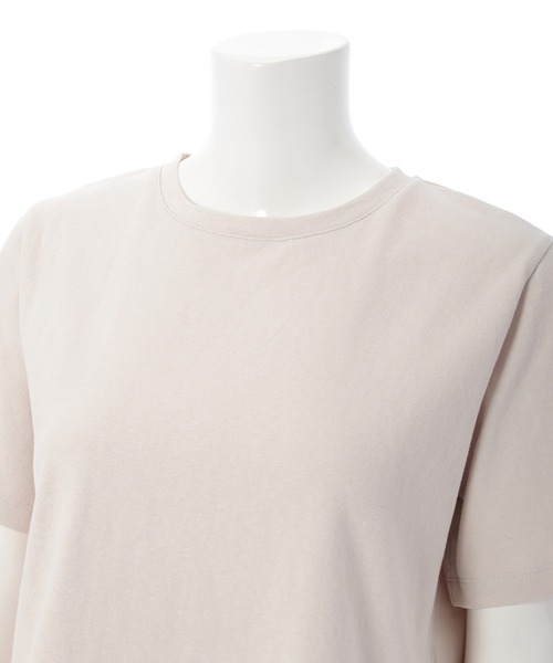 Edit Sheen（エディットシーン）の「ニュアンスカラークルーネックTシャツ（Tシャツ/カットソー・レディース・ホワイト/ベージュ/ダークグレー/グレイッシュベージュ・M）」の10枚目の写真