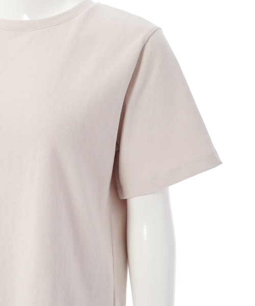 Edit Sheen（エディットシーン）の「ニュアンスカラークルーネックTシャツ（Tシャツ/カットソー・レディース・ホワイト/ベージュ/ダークグレー/グレイッシュベージュ・M）」の8枚目の写真