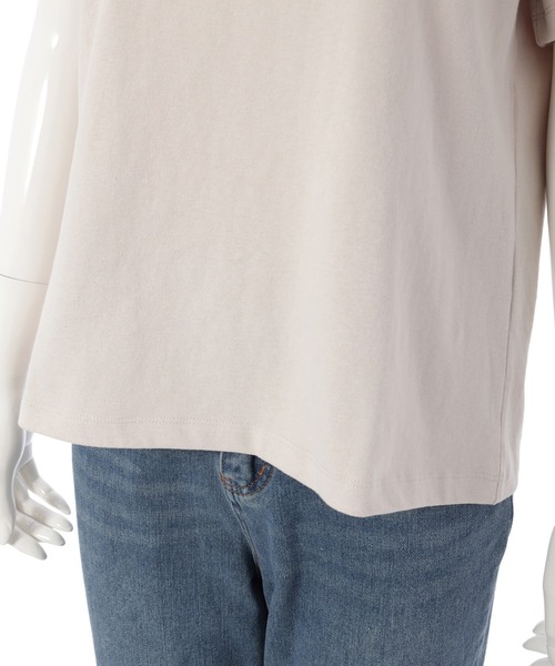 Edit Sheen（エディットシーン）の「ニュアンスカラークルーネックTシャツ（Tシャツ/カットソー・レディース・ホワイト/ベージュ/ダークグレー/グレイッシュベージュ・M）」の11枚目の写真