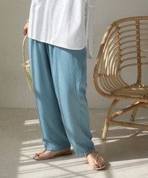 Bab | ツータックサテンライクテーパードパンツ(その他パンツ)