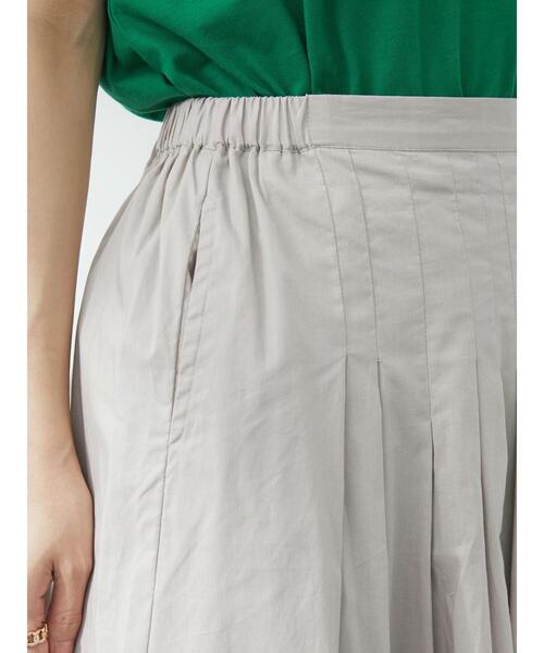 Green　Parks（グリーンパークス）の「インド綿 ボリュームロングスカート（スカート・レディース・ライトグレー/ブラック/ブルー/マスタード・FREE）」の9枚目の写真