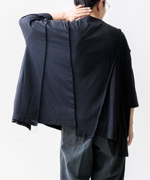 DISCOVERED ディスカバード NEWSED リメイクアイテム / Wide Silk Tee 別注ビッグシルエットシルクTシャツ / DC-AB-CU-01