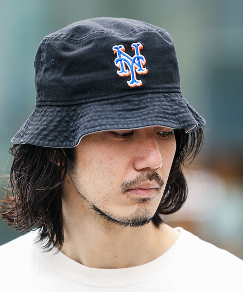 NEW ERA(ニューエラ)の「New Era Bucket-01MLB(ハット・メンズ・ブラック/ネイビー/ロイヤルブルー・M/L)」の1枚目の写真